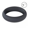 Wide O Silicone Cockring - L - 42mm - Black